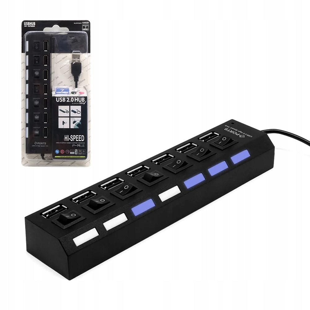 Ecobox Hub USB Active Splitter 7xUSB