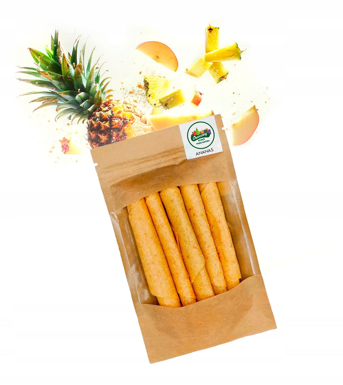 Ecosnacks Rolls Pineapple Rolls 50 g Manufacturer code Rollsy owocowe ananasowe