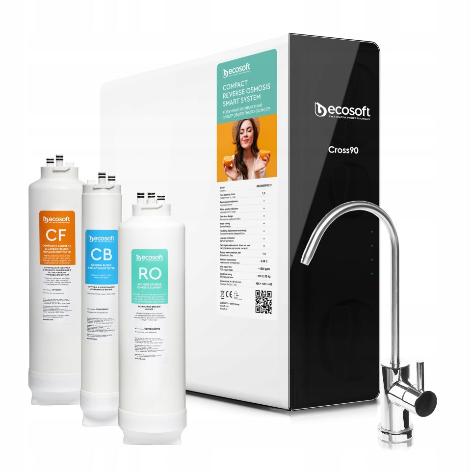 Ecosoft CROSS 90 Direct Flow Reverse Osmosis System Manufacturer code MO3600PECO