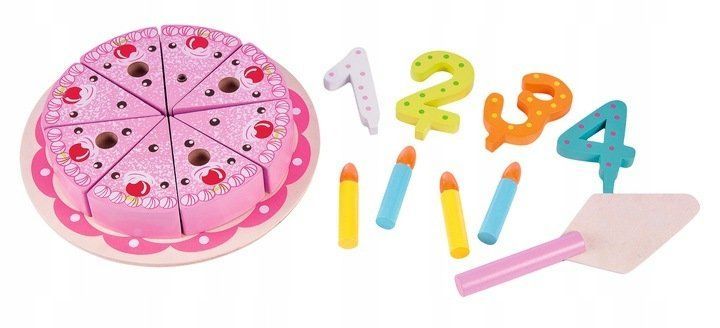 Medinis tortas su peiliu Ecotoys