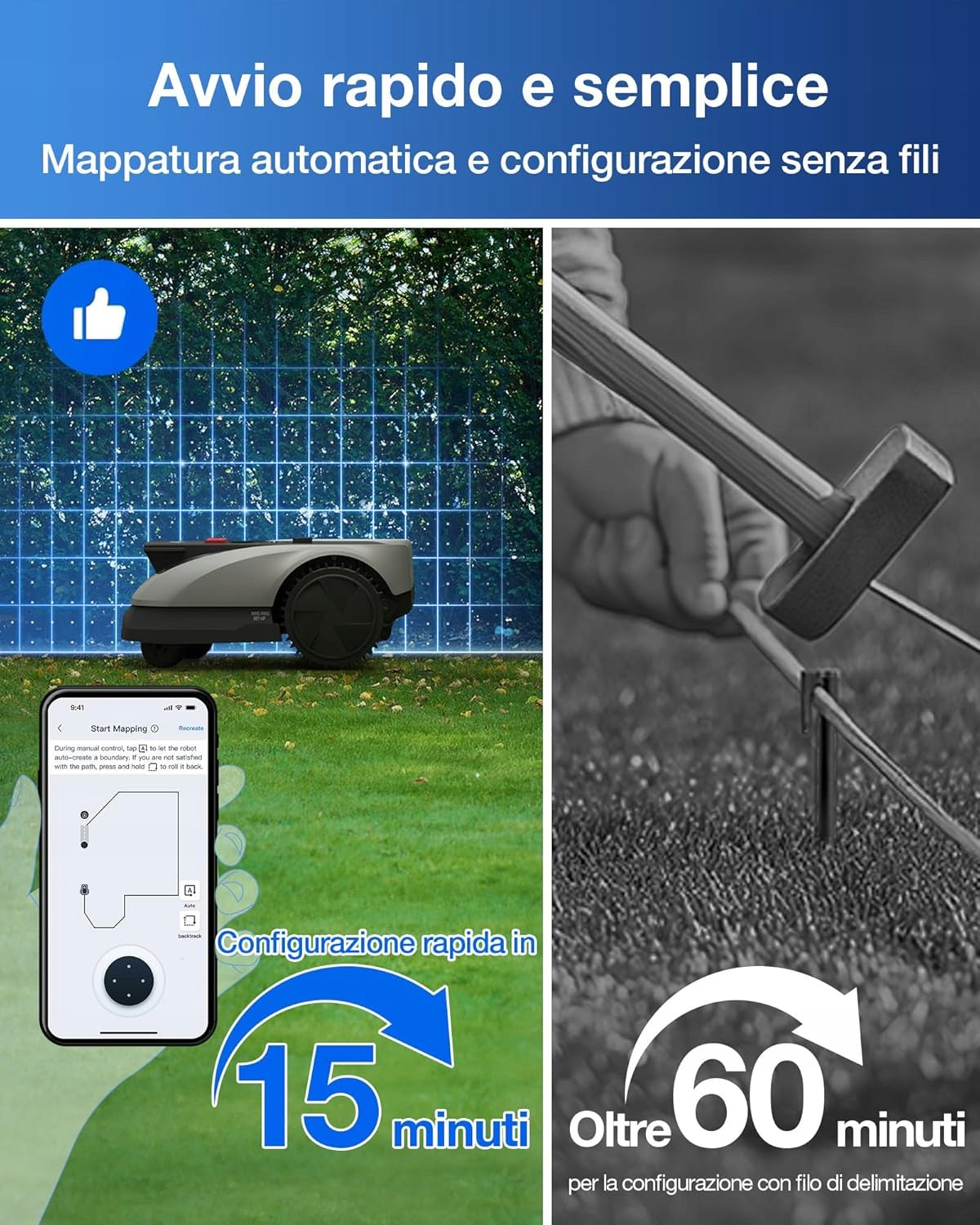 Ecovacs Goat 0600 RTK | robotic lawn mower automatic 19CM Brand Ecovacs