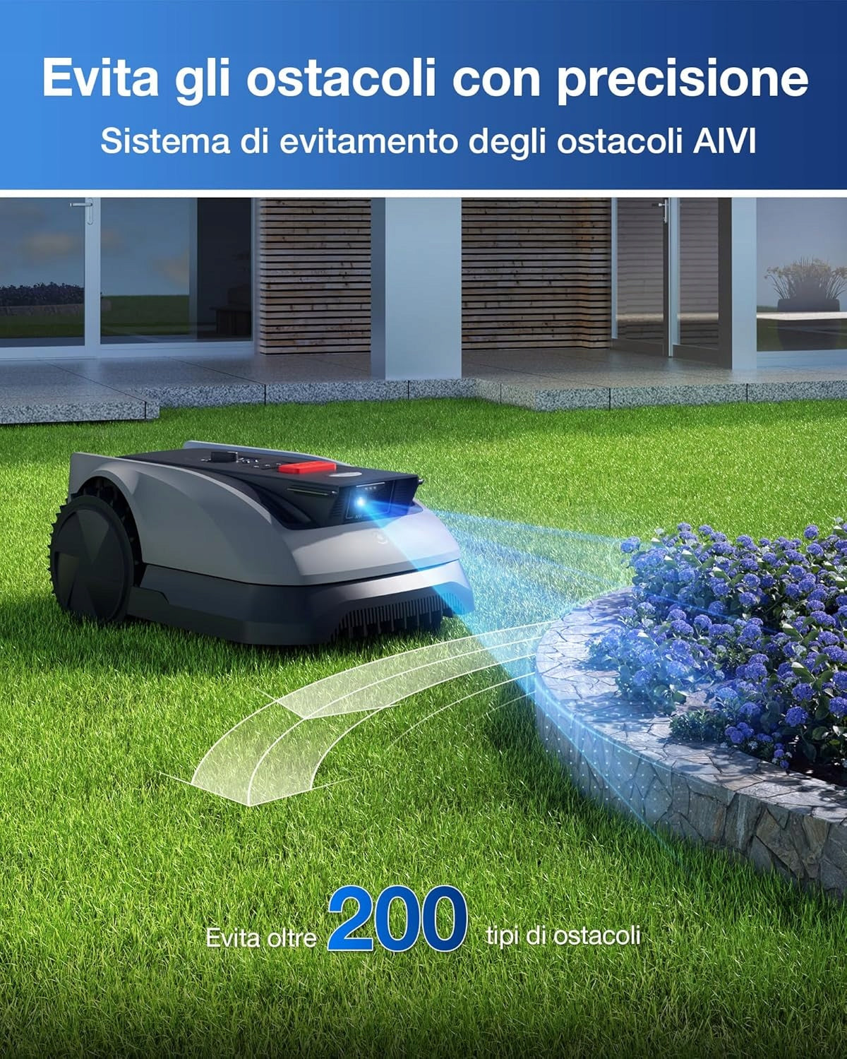 Ecovacs Goat 0600 RTK | robotic lawn mower automatic 19CM Product weight with unit packaging 19.5 kg