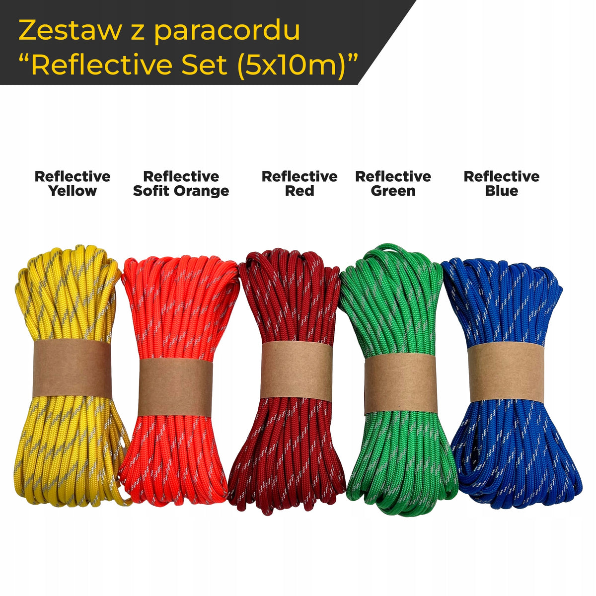 EdcX Paracord 550 “Reflective Set (5x10m)” Packaging status original