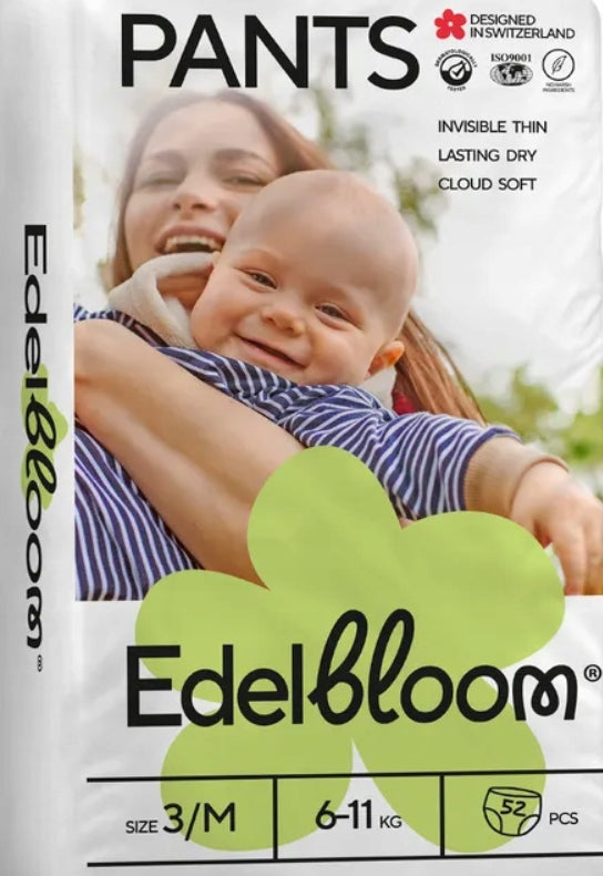 Edelbloom Diapers Size 3/M 6-11kg 52 pcs