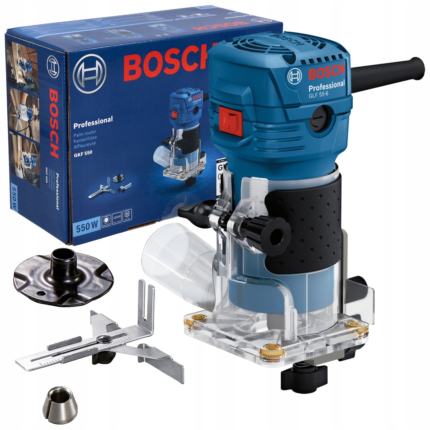 Edge milling machine 550 W handle 6,0 mm Bosch GKF 550