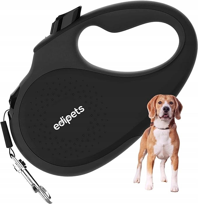 Edipets, Extended Dog Leash Retractable 5 Meters, Nylon Ribbon School