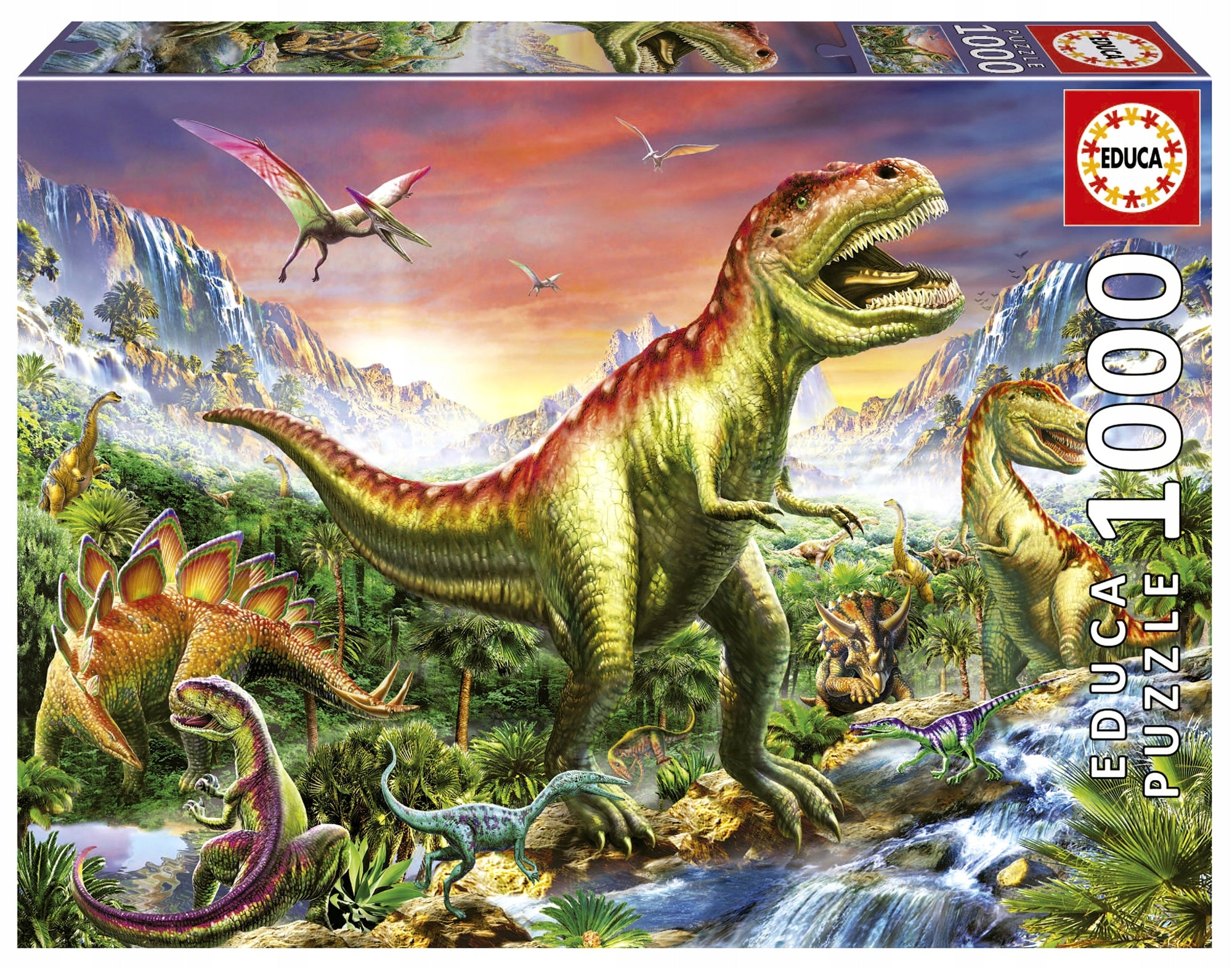 Dėlionė Educa Dinozaurai, 1000 d.