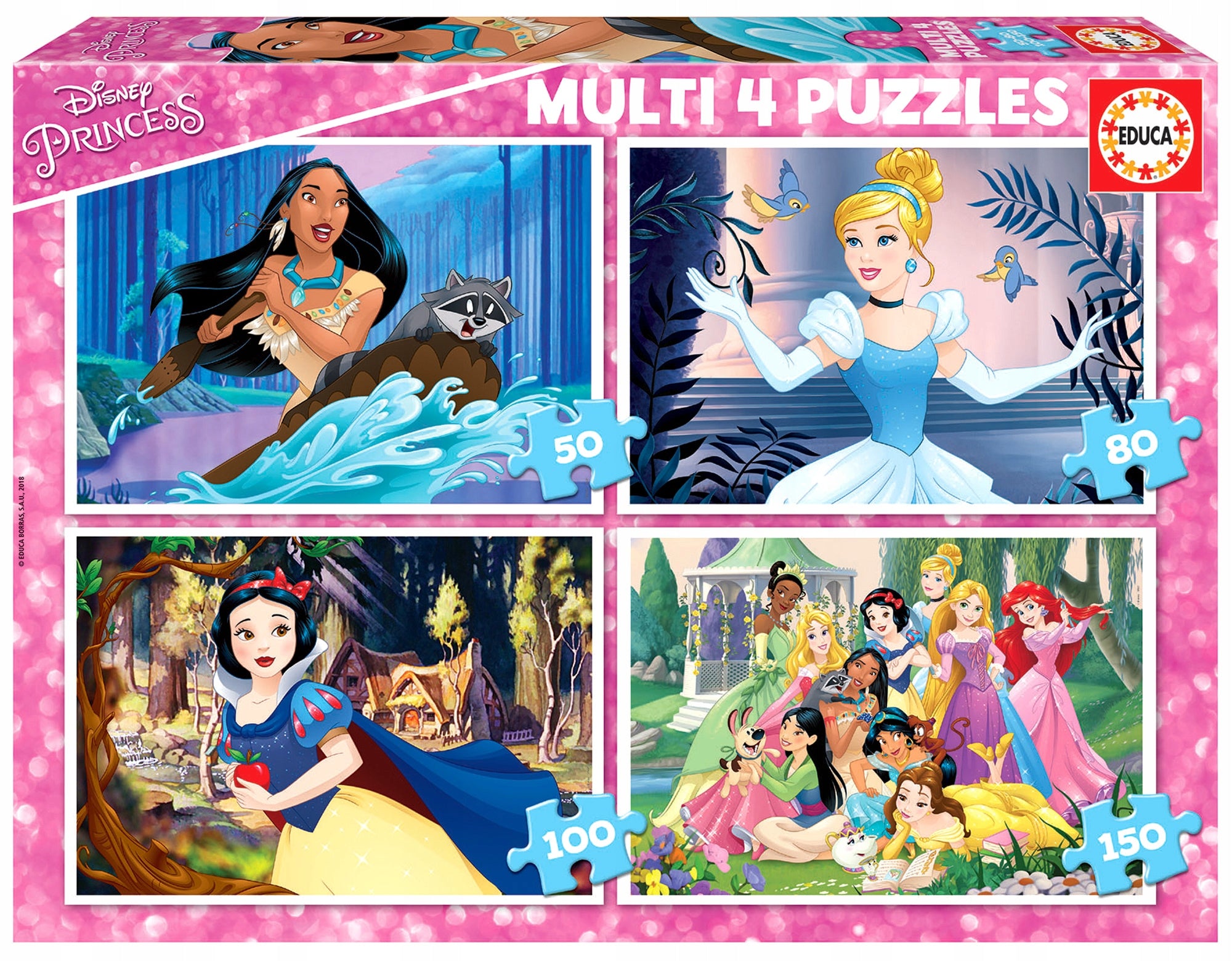 Puzzles Prinzessinnen, 4-tlg. 