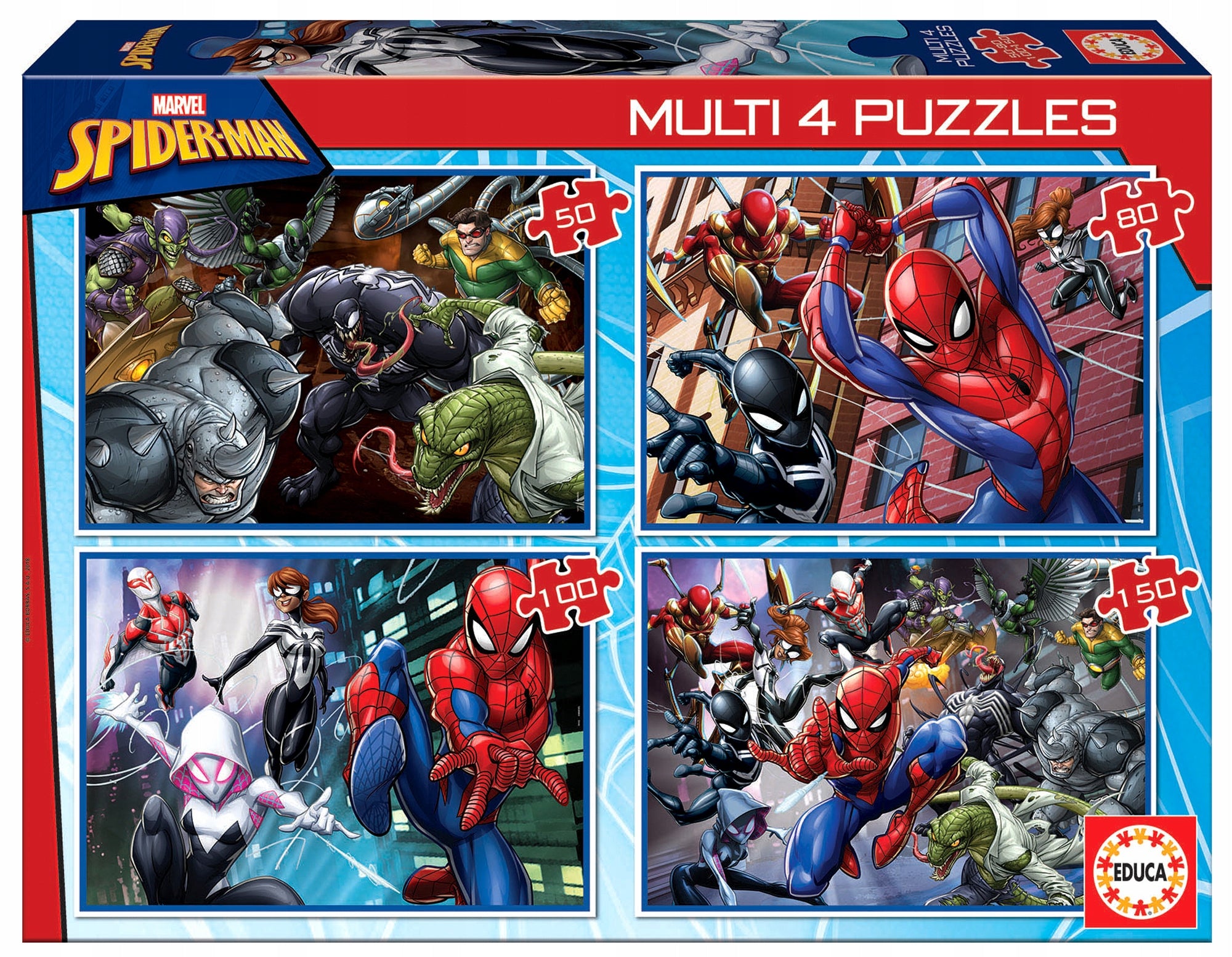 Puzzle-Set Spinne, 4-tlg. 