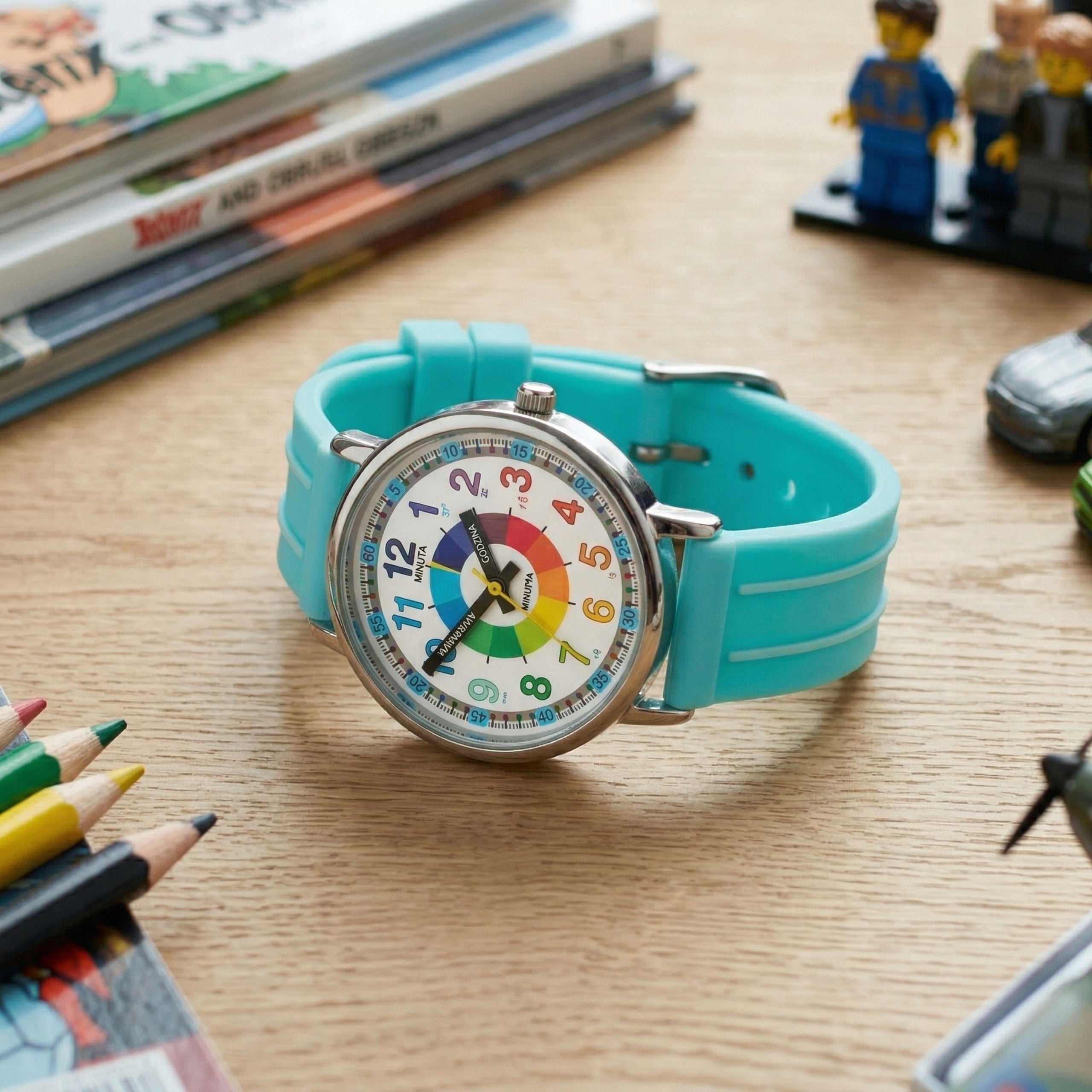 Educational Watch for Learning to Read the Hour Teacher of Time Blue Packaging status original