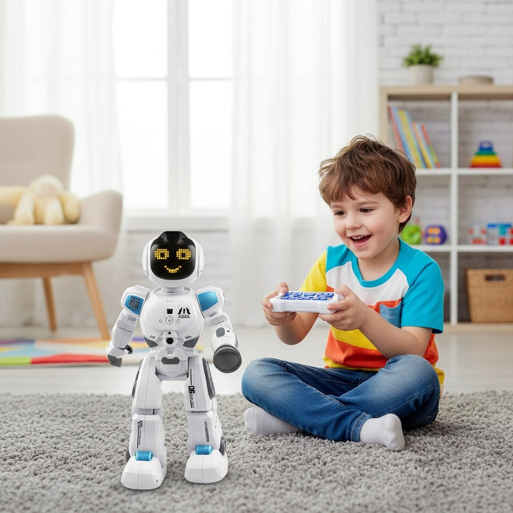Educational robot for remote control with LED programming learning for children gift Manufacturer code robot interaktywny sterowany pilotem