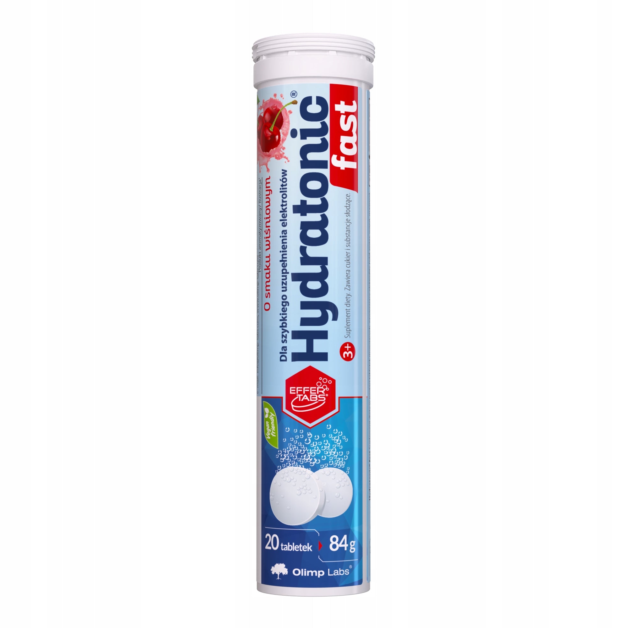 Effervescent tablets Olimp Laboratories Hydratonic Fast cherry 20 pcs potassium