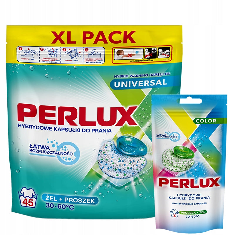 Efficient Washing Capsules UNIVERSAL 45 Pcs FREEBIE Effective Gel Powder Packaging status original