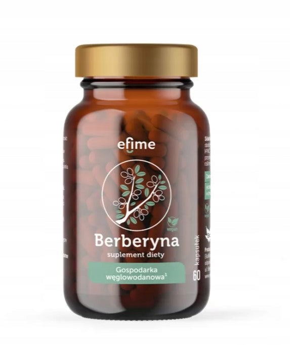 Efime Berberine glucose metabolism support 60 capsules 04/29