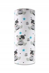 Ega Tetra Diaper 70x80cm 0573 White Stars on Grey Background
