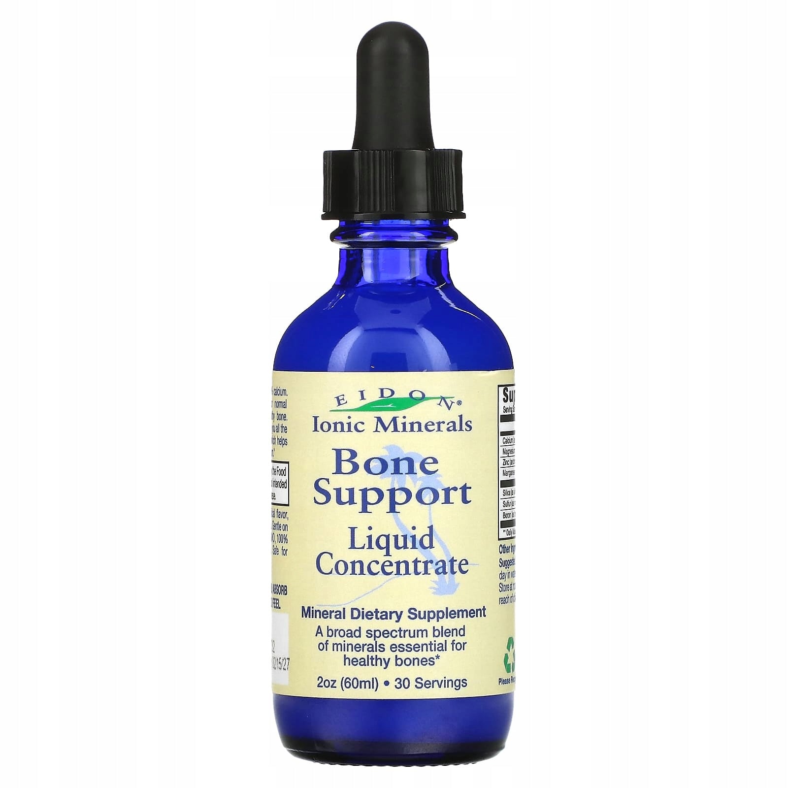 Eidon Ionic Minerals, Bone Support, Liquid Concentrate, 60 Servings