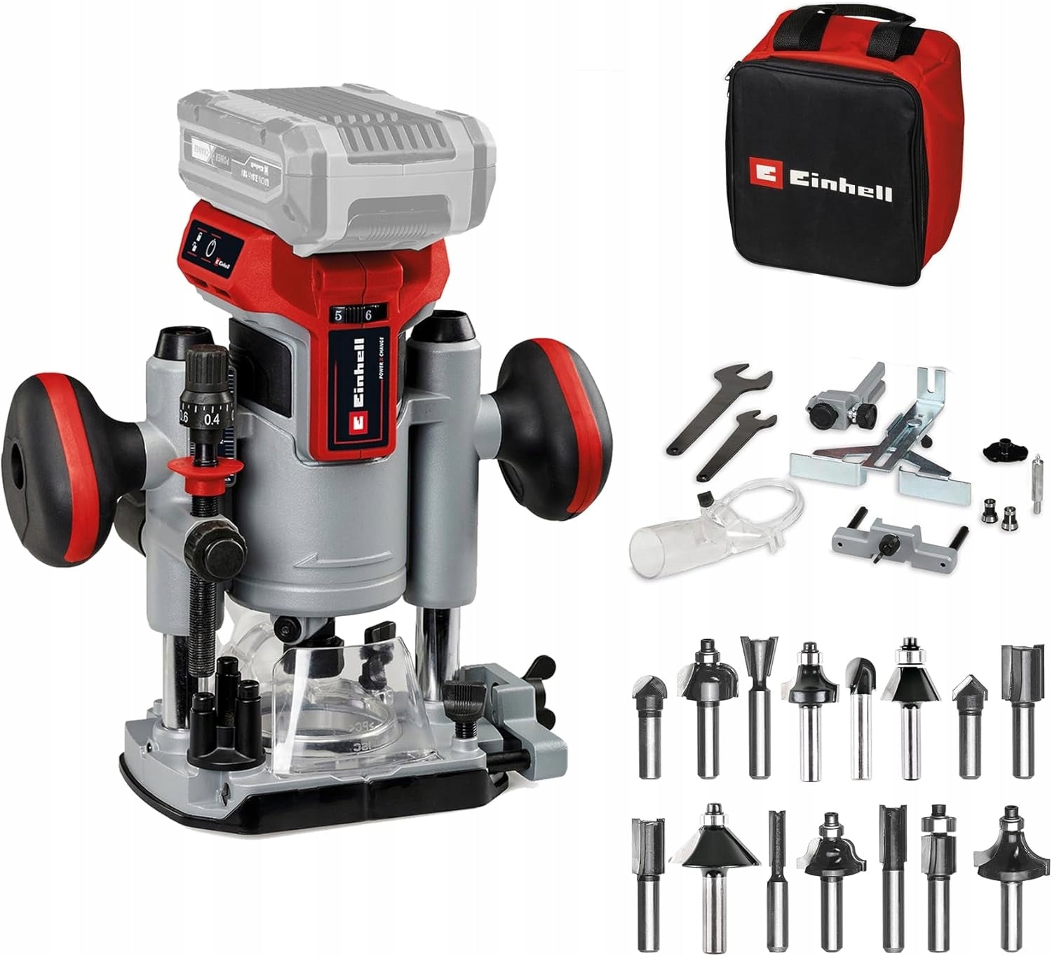 Einhell Set of cordless edge milling machines TP-RO 18 +accessories