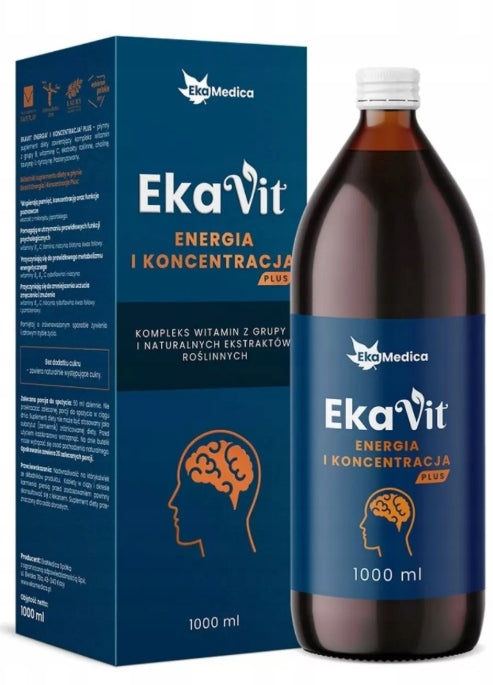 EkaMedica EKAVIT Energy and concentration 1L Tarurine neural system
