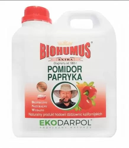 Ekodarpol Biohumus Extra fertilizer tomato and pepper 2 l Packaging status original