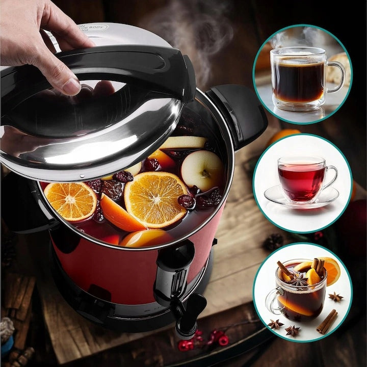 Ekspres do kawy, grzane wino, herbata, Navaris, 6,8L, 950W, Czerwony Brand Navaris