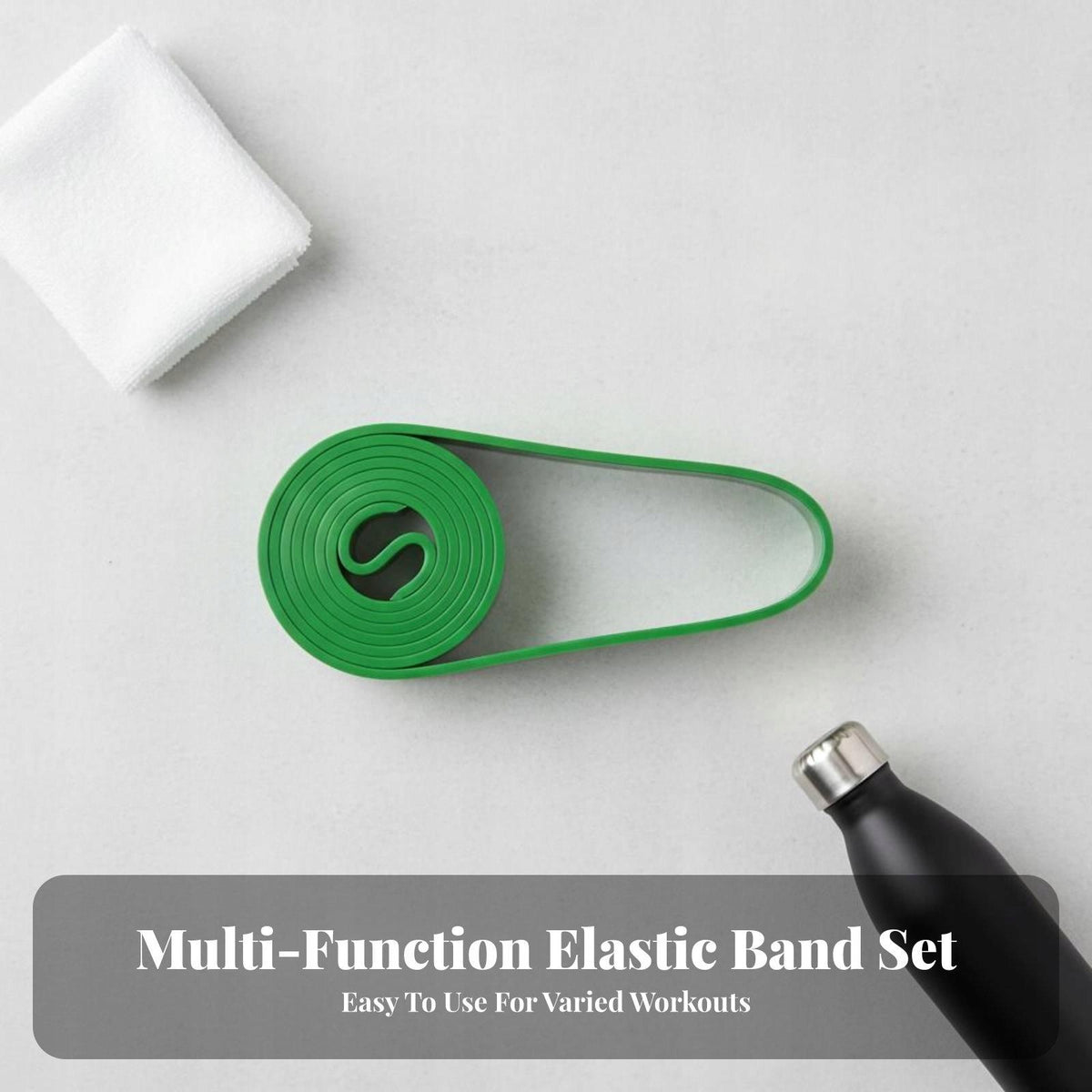 Elastic Band, Chin Up Assist, Power Training, Stretch Band, Black 25-65 lbs Packaging status original