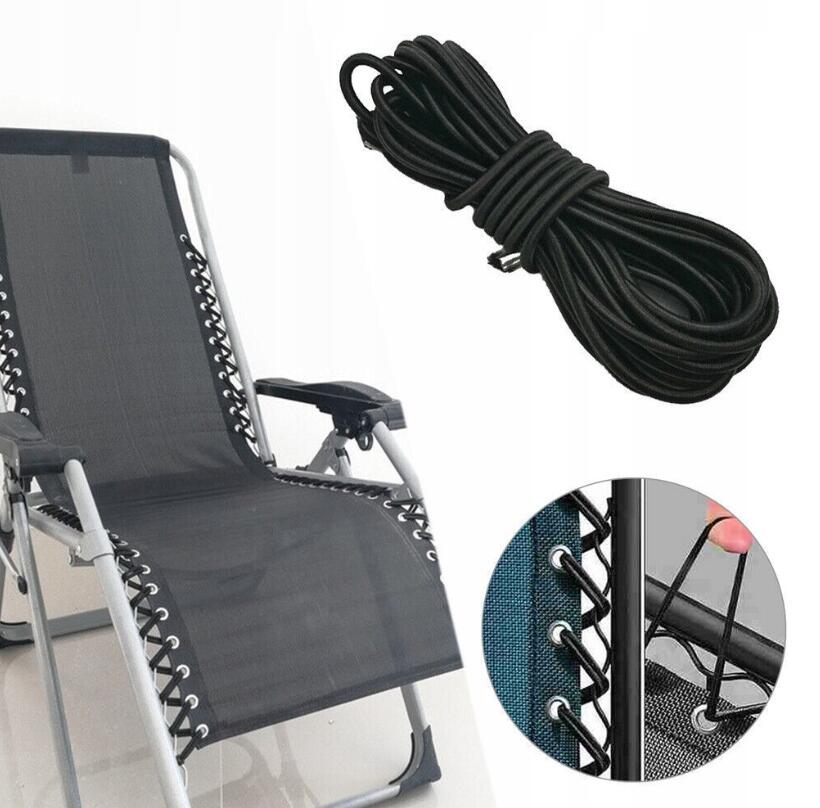 Elastic Drawstring For Garden Chair Deckchair Repair 4 Pcs Model 4 x zapasowych gumowych sznurków do krzeseł