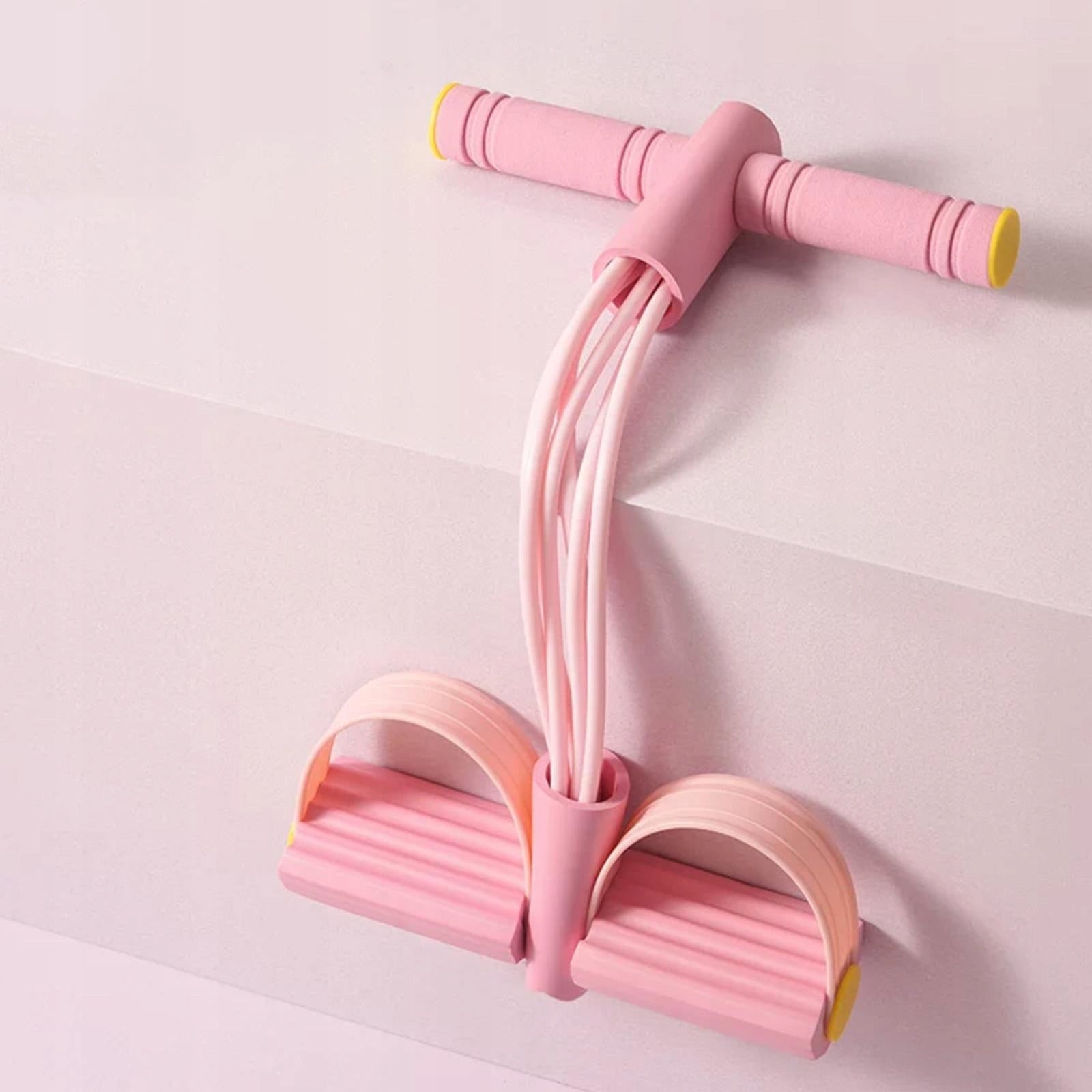 Elastic Pedal Puller Resistance Band Elastic Sit up Pull Rope Tension pink Brand no brand