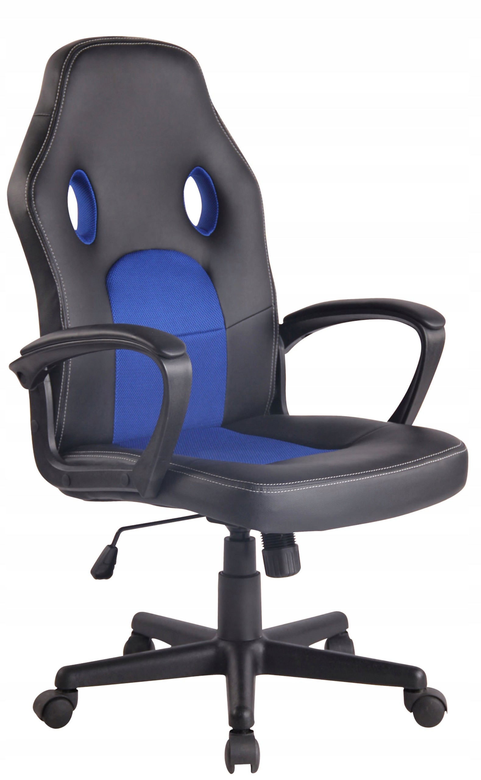 Elbląg office chair, black and blue