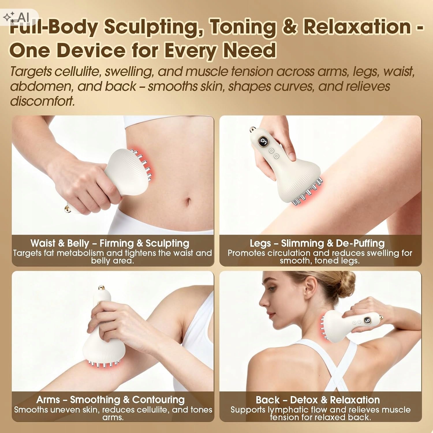 Electric Anti-Cellulite Massager Bubble EMS Lymphatic Drainage Manufacturer code G09-A