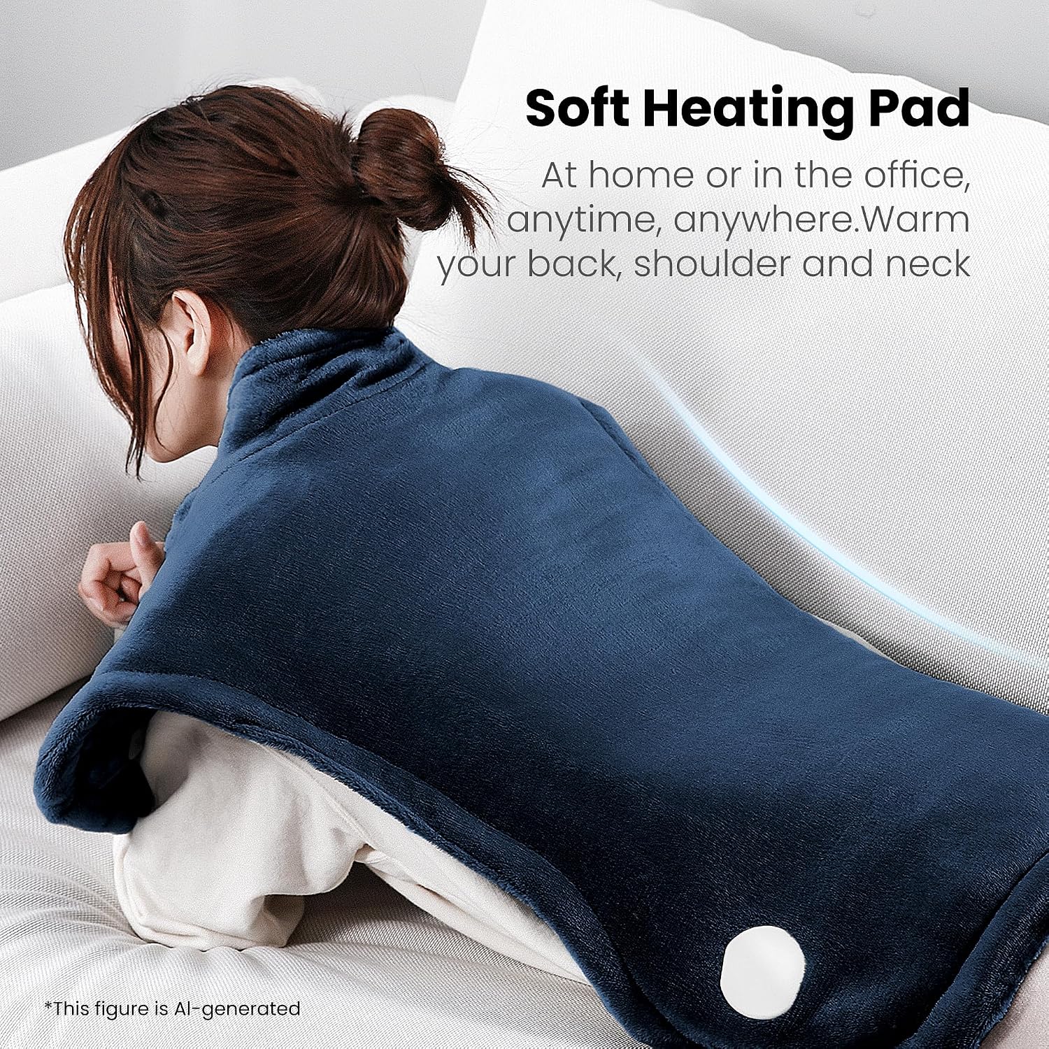 Electric Back Heating Pillow Shoulders Neck Electric BLANKET 85x60cm Packaging status original