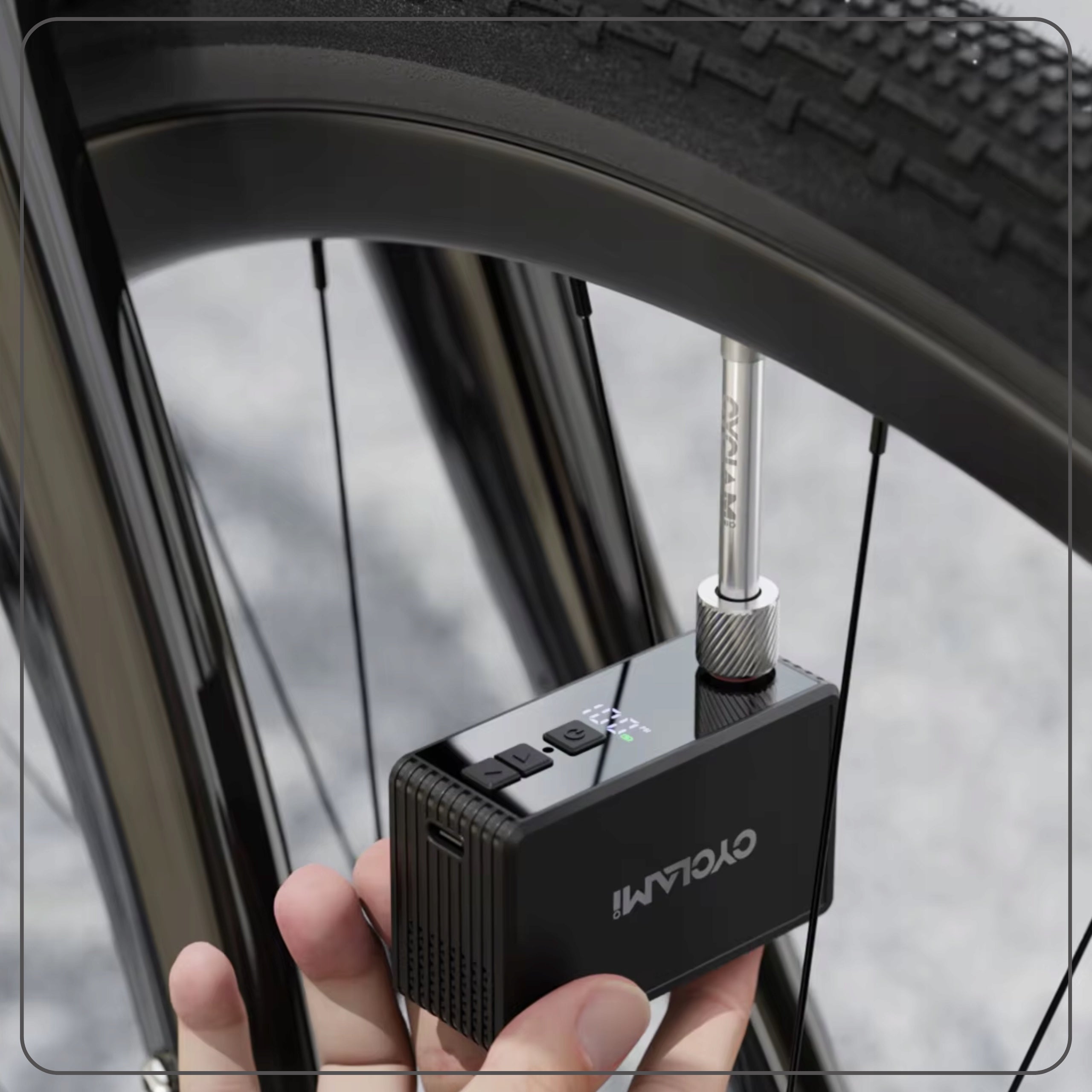 Electric Bicycle Pump Mini Compressor Powerful LCD Small 150psi 800mAh Model Mini Pompka rowerowa AM6 PRO Cyclami elektryczna
