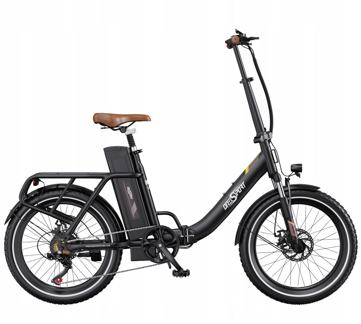 Electric Bike Folding ONESPORT OT16-2 250W 48V 17AH 120HP 20"Ebike APP Foldability partially assembled, calibrated