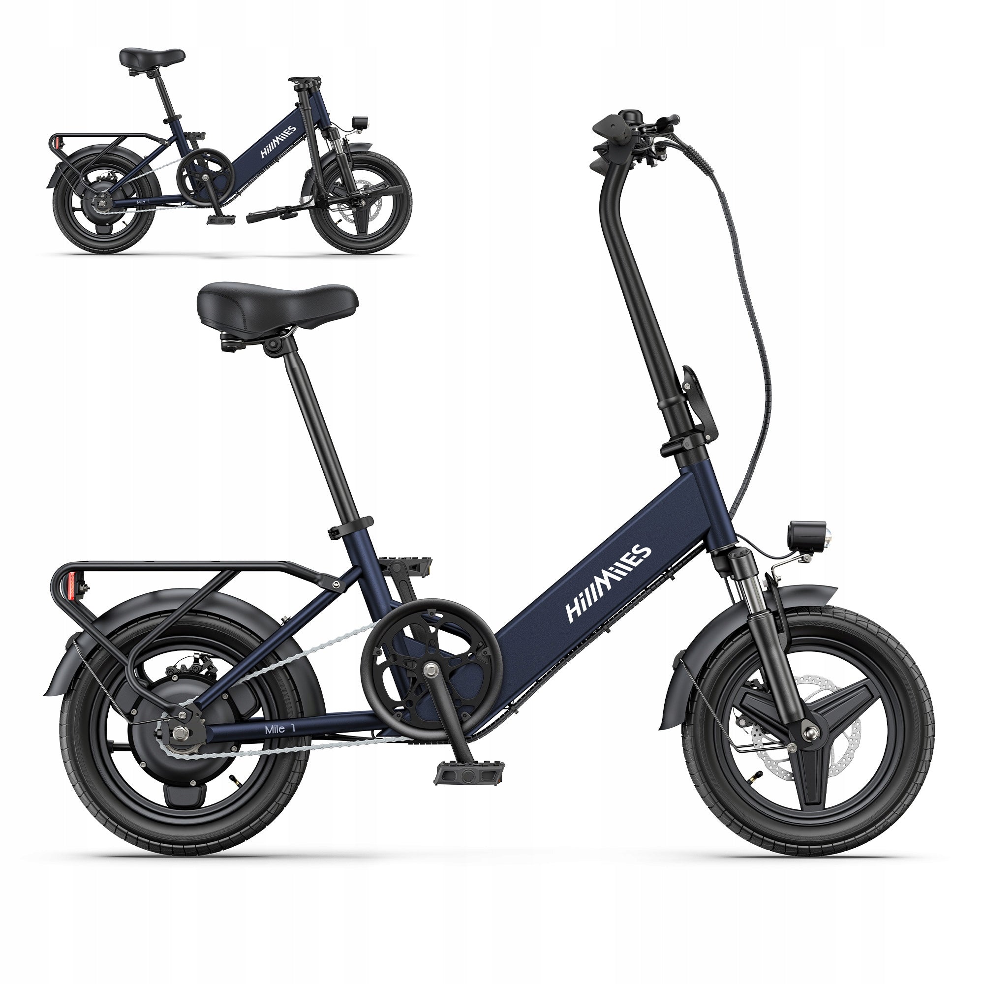 Electric Bike HillMiles Mile1 250W 36V10.4AH 65km 25KM/H 14'' Urban PL