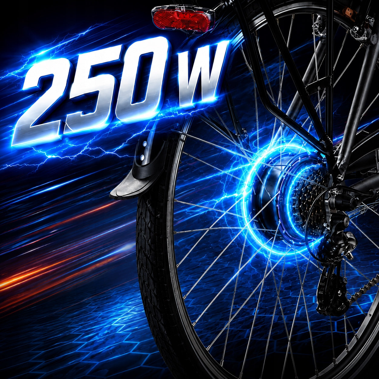 Electric Bike Men's Urban 28" 250W Shimano 468 Wh Shock Absorption ALU Frame material aluminum