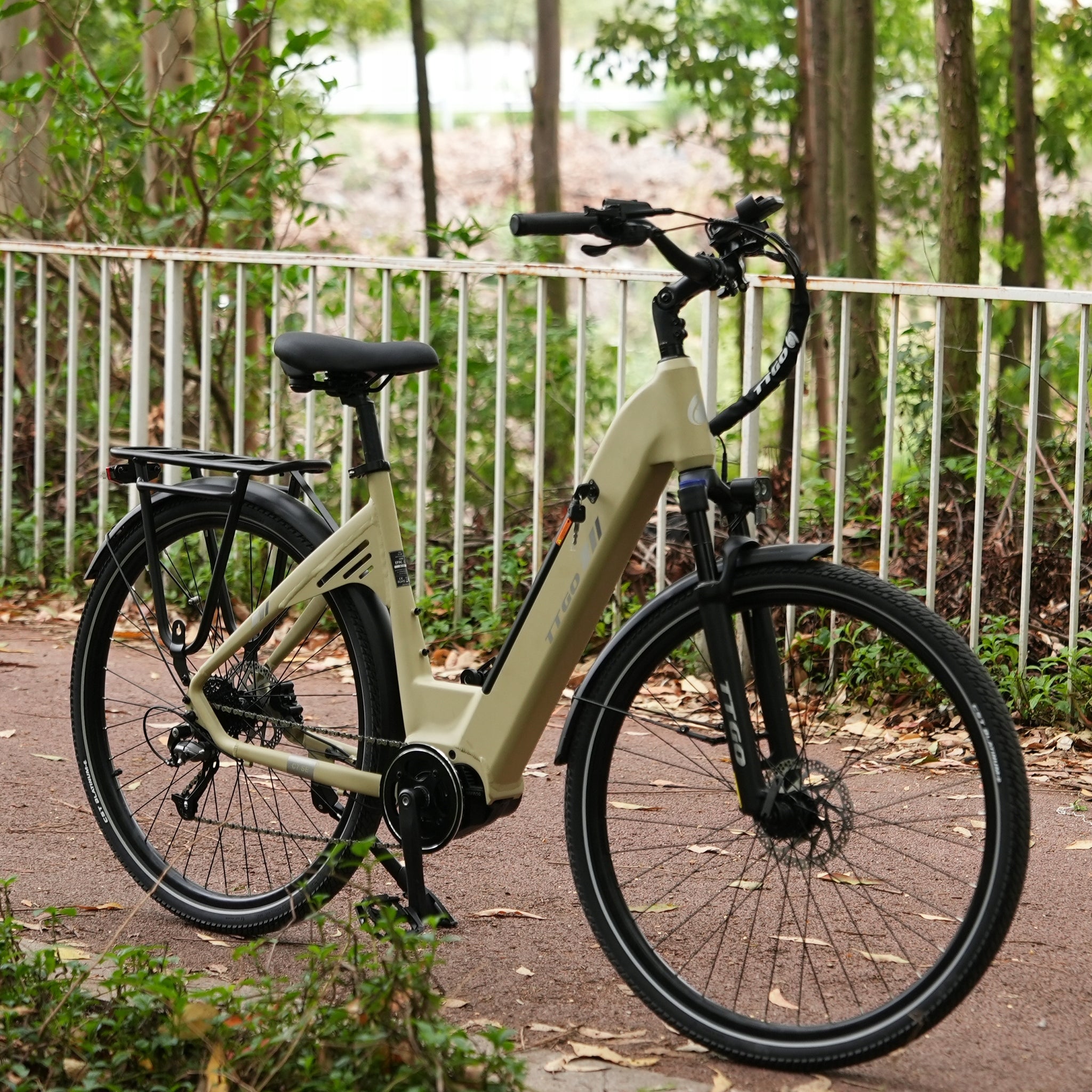 Electric Bike TTGO C7 SE 250W 18AH 25KM/H 130HP Mid-Mount Engine 28“ EU Foldability partially assembled, calibrated