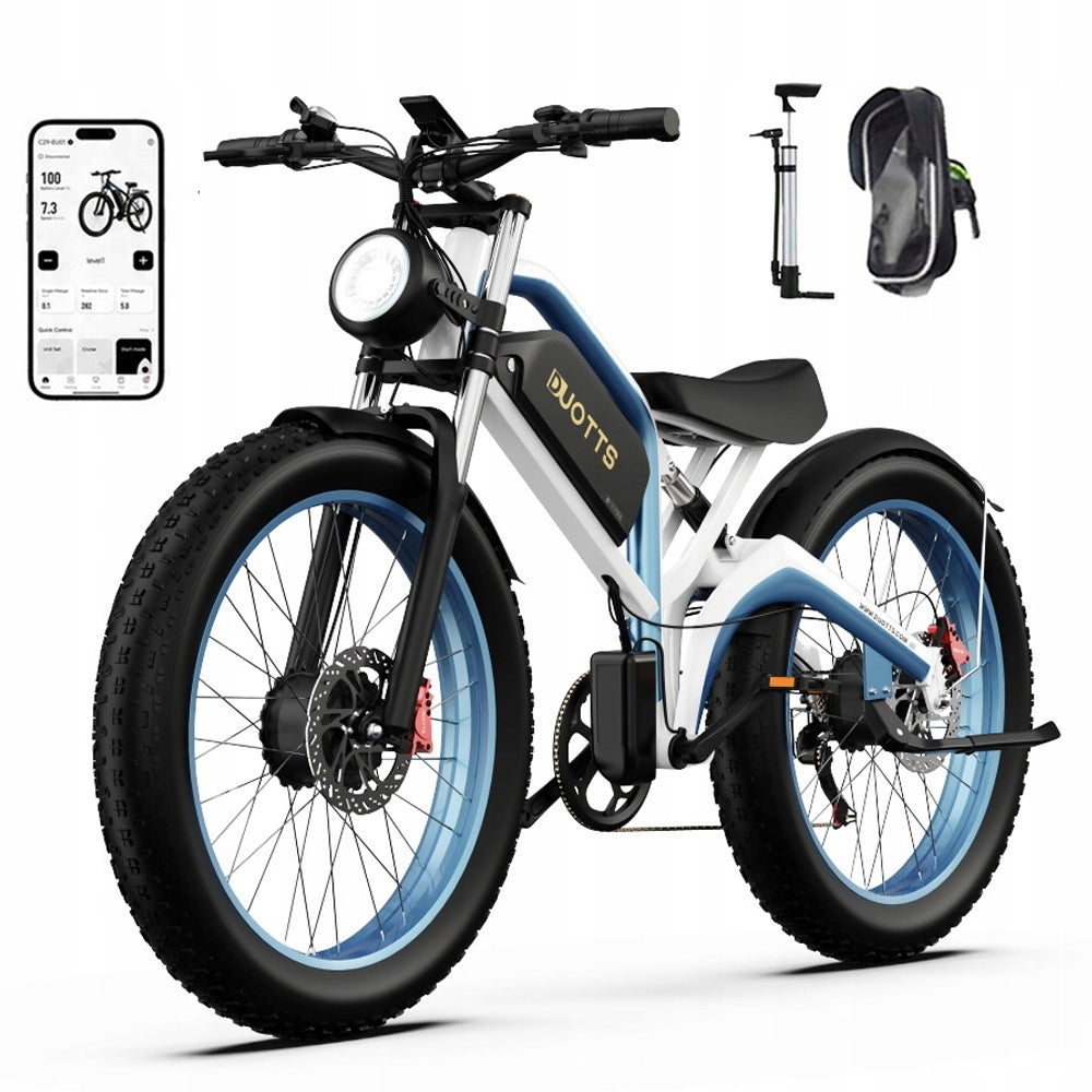 Electric Bikes DUOTTS N26 1500W 20Ah SAMSUNG Battery 26" 45km/h 120KM Range