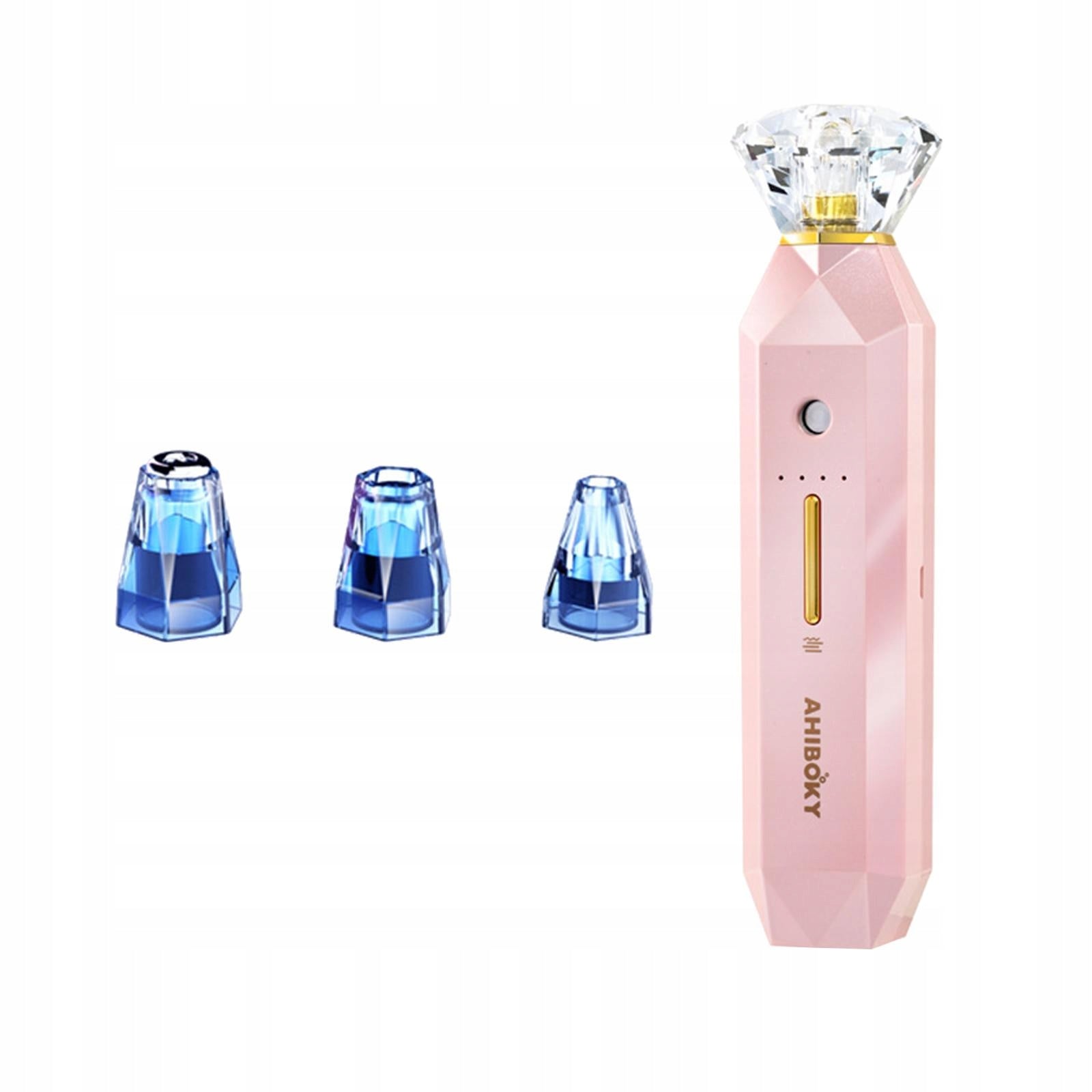 Electric Blackhead Remover Pore Vacuum 3 Probes Upgraded 3 Suction Pink Medical device no