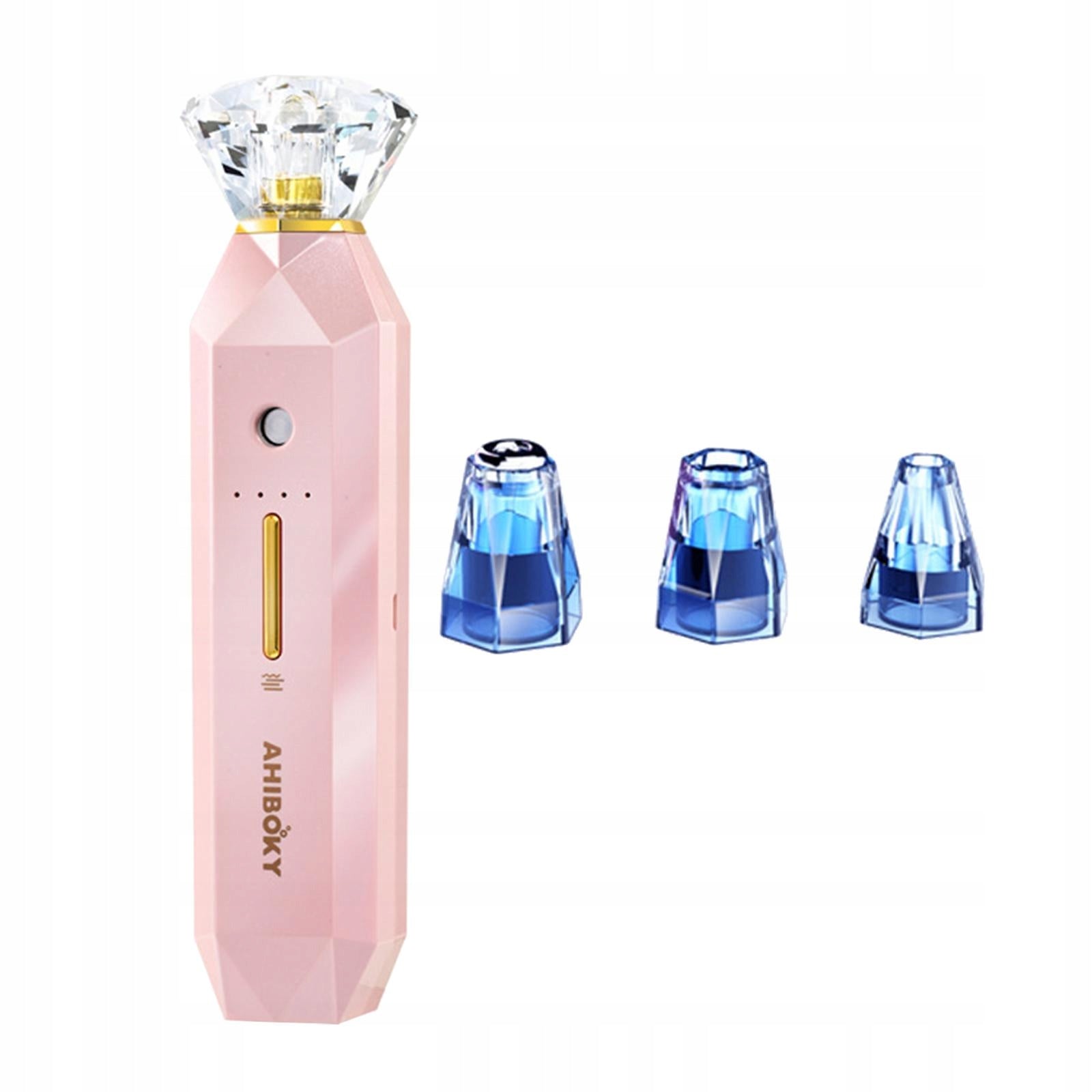 Electric Blackhead Remover Pore Vacuum 3 Suction Heads Extractor for Pink Medical device no