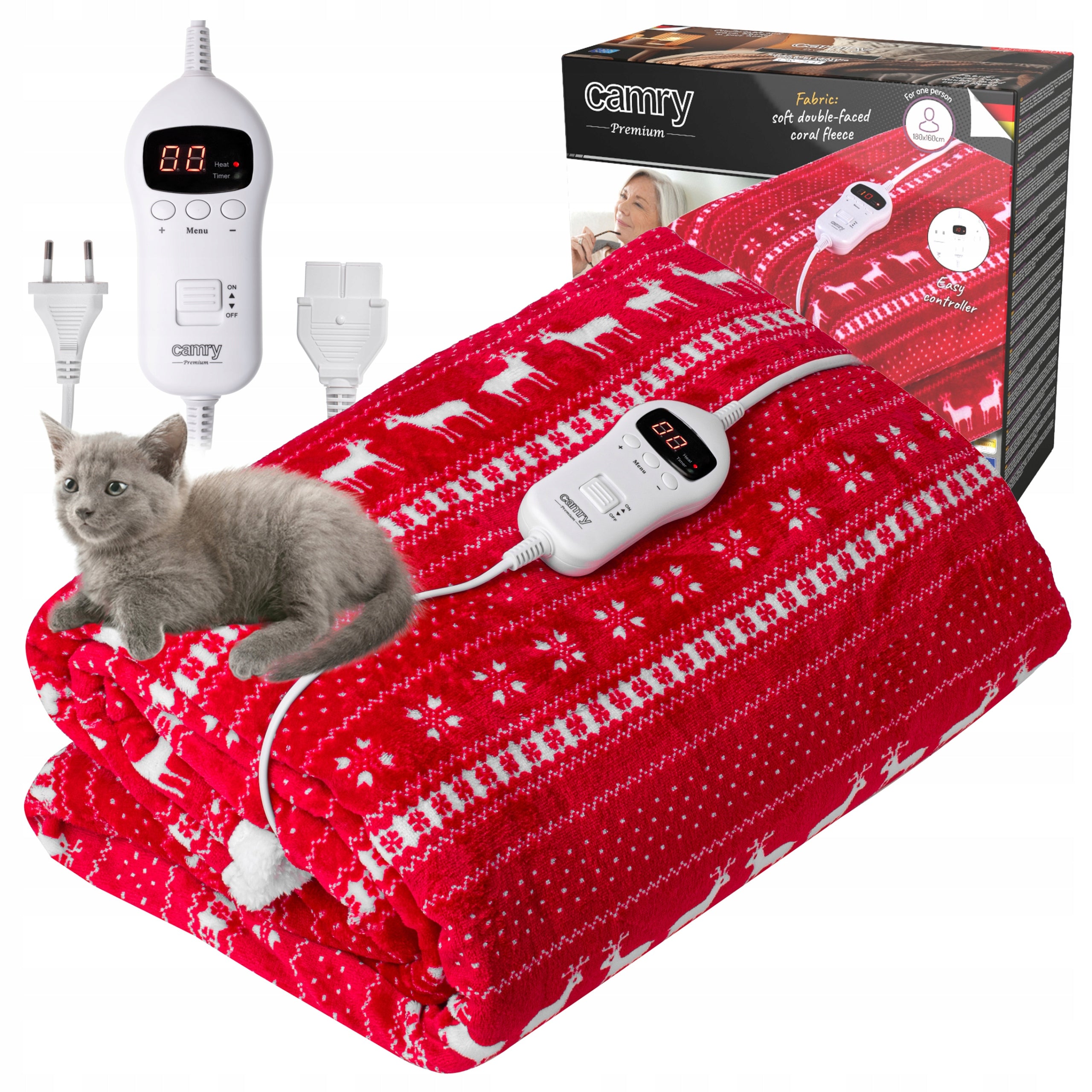 Electric Blanket 120W with Timer 10 Levels of Heating