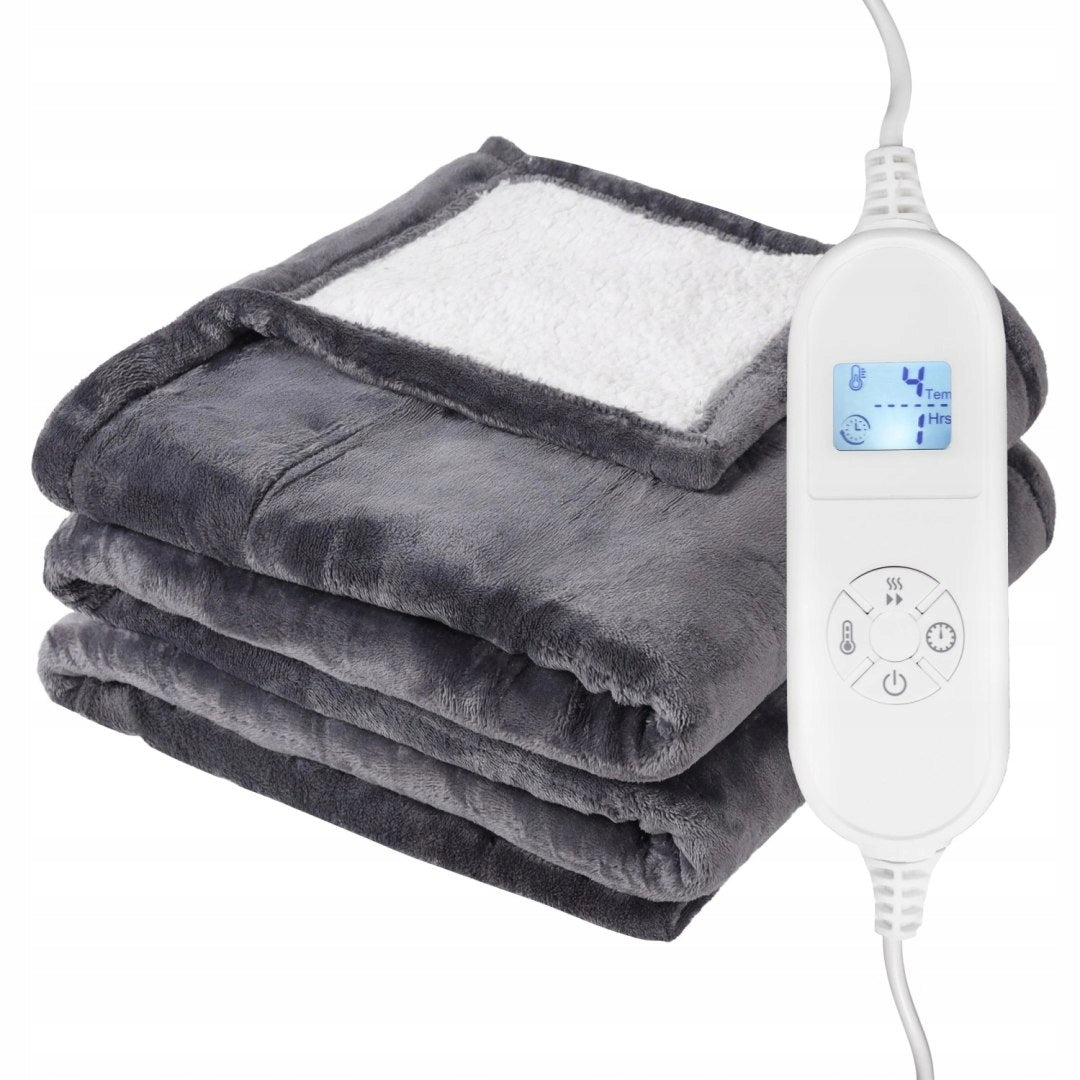 Electric Blanket 120x160 Cm 120W 9 Levels Heating Timer LED Remote Control Packaging status original