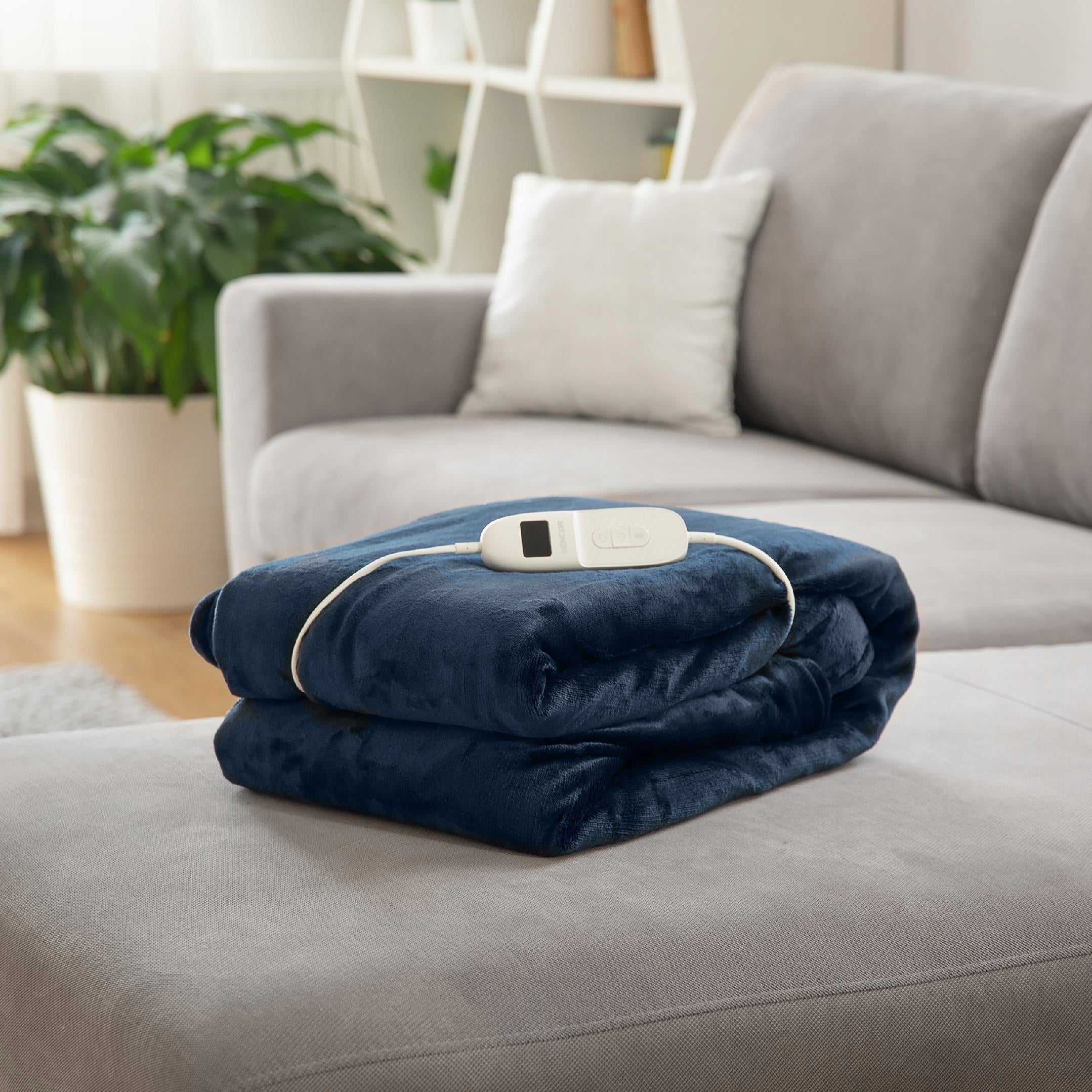 Electric Blanket 180x130cm Navy Blue 160W SUB 2001B Packaging status original
