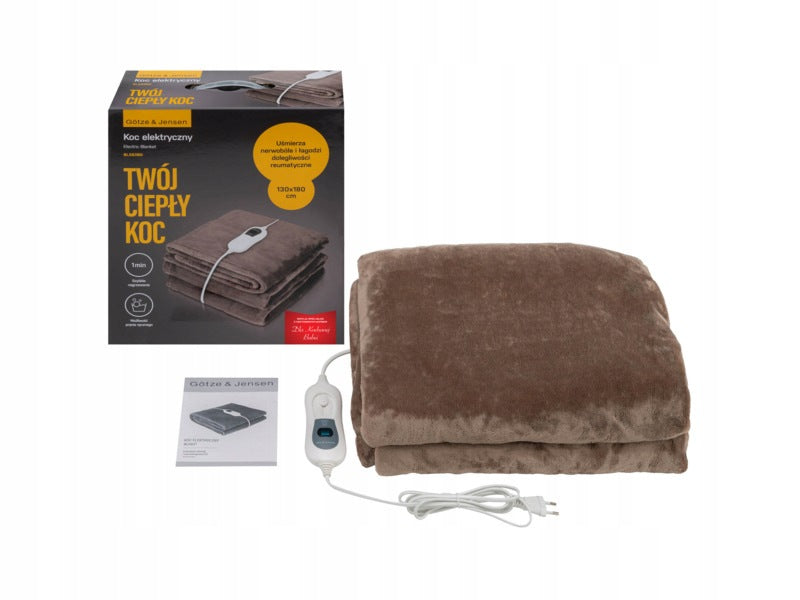 Electric Blanket GÖTZE & JENSEN BL583BD For Grandma Brown Medical device no