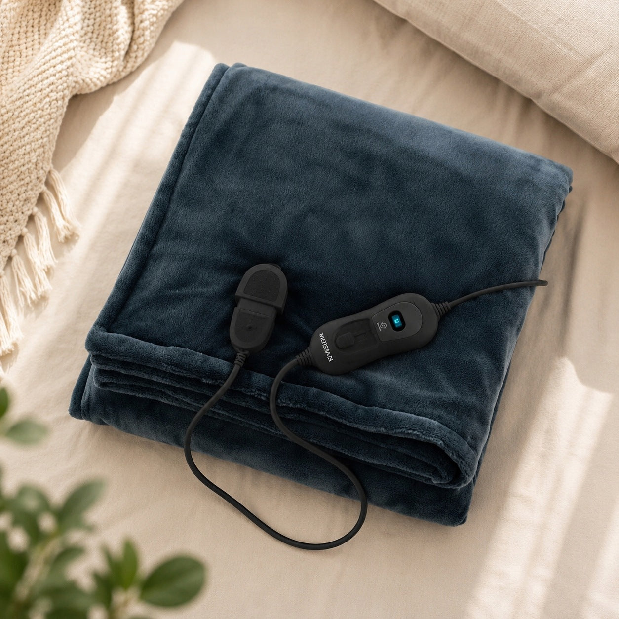 Electric Blanket Klarstein 10031581 XL Large Grey 130x180cm Control Panel Brand Klarstein