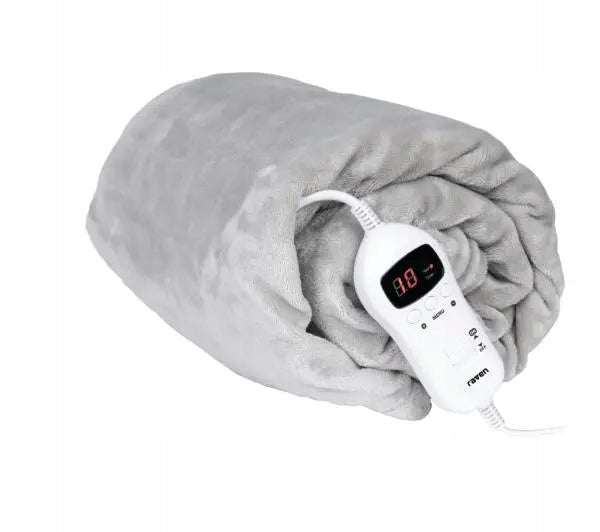 Electric Blanket RAVEN EKE003S 160 x 120 cm Timer Grey Medical device no