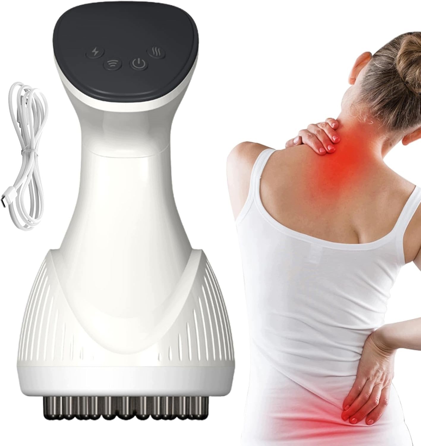 Electric Body Massager, Wireless, Rechargeable, Safe