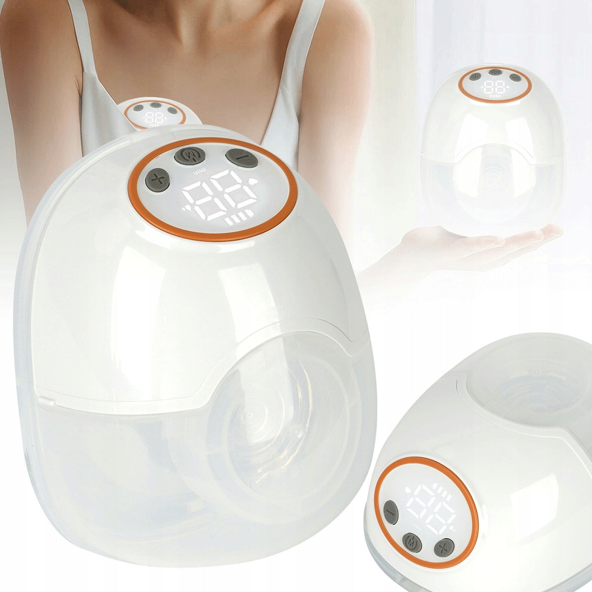 Electric Breast Pump 150ml with 4 Operating Modes and Soft Silicone Overlay