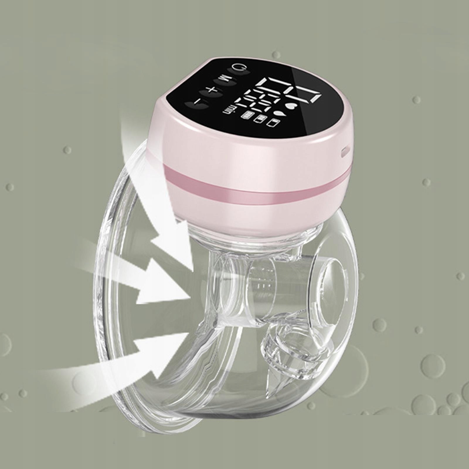 Electric Breasting Pump Professional USB Charging Intelligent Pink Medical device no