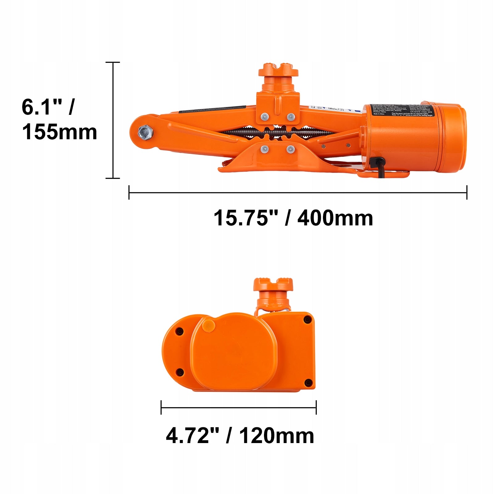 Electric Car Lift 420MM Hand Crank Scissor Lift Maximum lifting height 370 mm