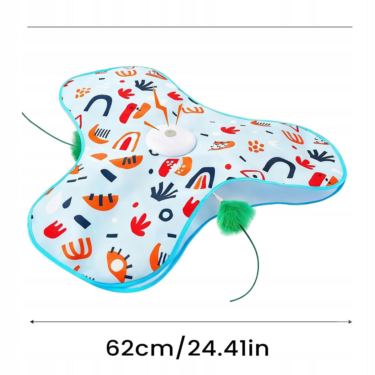 Electric Cat Interactive Toy with Movable Tail Rotating Brand no brand