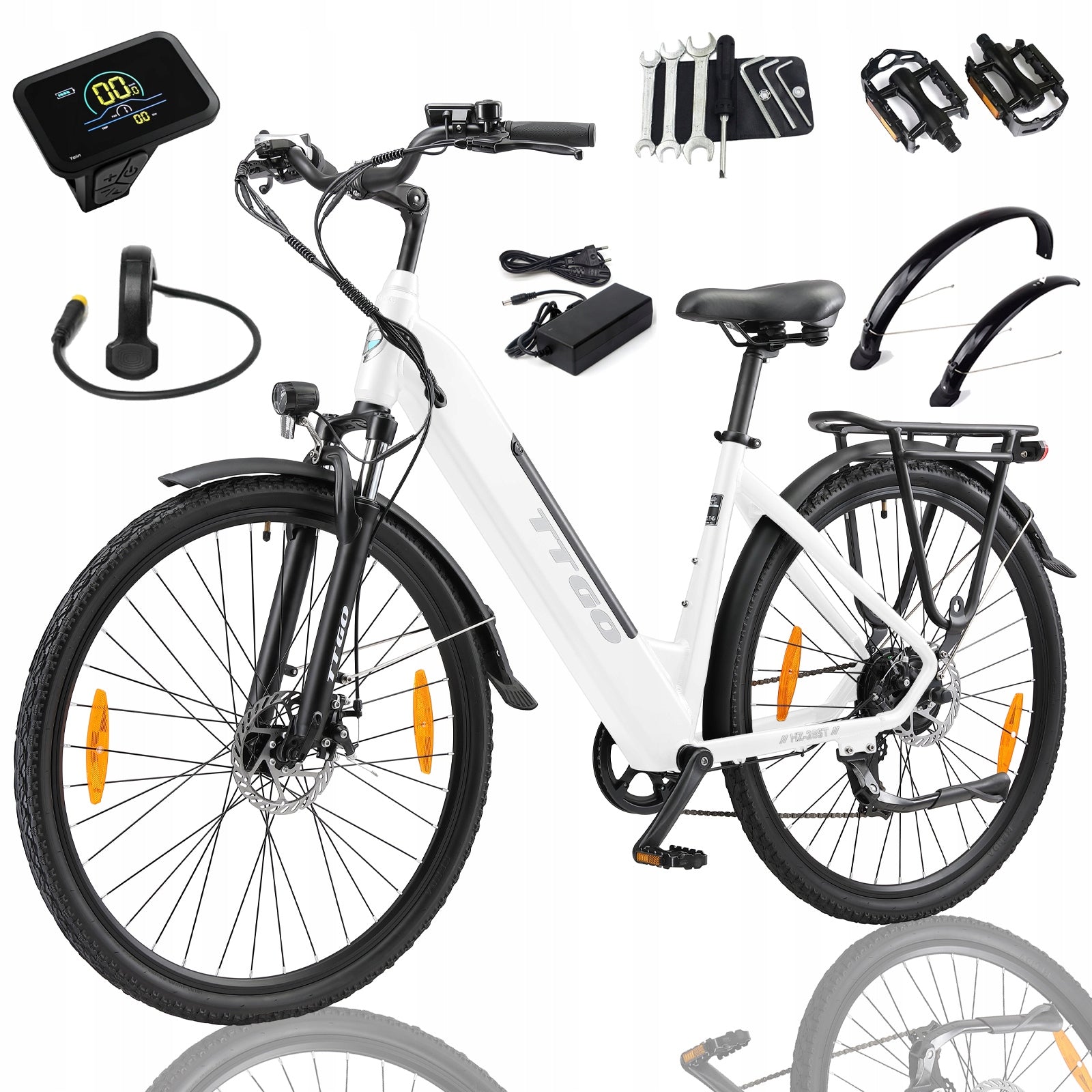 Electric Commuter Bikes TTGO THZ 28ST 250W 36V 20AH 120km 28"*1,75"
